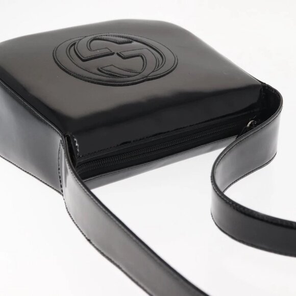 GUCCI Shoulder Bag Patent leather Black Auth - Picture 7 of 15